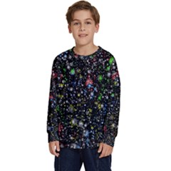 Illustration Universe Star Planet Kids  Long Sleeve Jersey by danenraven