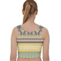 Seamless-pattern-egyptian-ornament-with-lotus-flower Velvet Racer Back Crop Top View2