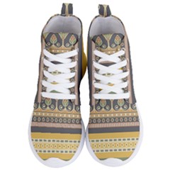 Seamless-pattern-egyptian-ornament-with-lotus-flower Women s Lightweight High Top Sneakers by Salman4z