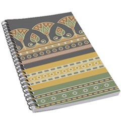 Seamless-pattern-egyptian-ornament-with-lotus-flower 5 5  X 8 5  Notebook by Salman4z