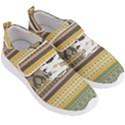 Seamless-pattern-egyptian-ornament-with-lotus-flower Men s Velcro Strap Shoes View3