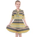 Seamless-pattern-egyptian-ornament-with-lotus-flower Kids  All Frills Chiffon Dress View1