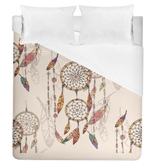 Coloured-dreamcatcher-background Duvet Cover (queen Size) by Salman4z