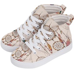 Coloured-dreamcatcher-background Kids  Hi-top Skate Sneakers by Salman4z