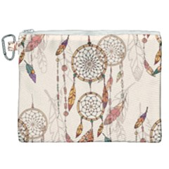 Coloured-dreamcatcher-background Canvas Cosmetic Bag (xxl) by Salman4z