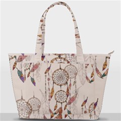 Coloured-dreamcatcher-background Back Pocket Shoulder Bag  by Salman4z