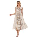 Coloured-dreamcatcher-background V-Neck Drawstring Shoulder Sleeveless Maxi Dress View2