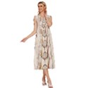 Coloured-dreamcatcher-background V-Neck Drawstring Shoulder Sleeveless Maxi Dress View3