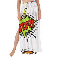 Set-colorful-comic-speech-bubbles Maxi Chiffon Tie-up Sarong by Salman4z