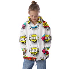 Set-colorful-comic-speech-bubbles Kids  Oversized Hoodie by Salman4z