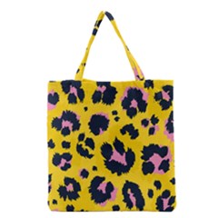 Leopard-print-seamless-pattern Grocery Tote Bag by Salman4z