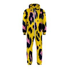 Leopard-print-seamless-pattern Hooded Jumpsuit (kids) by Salman4z