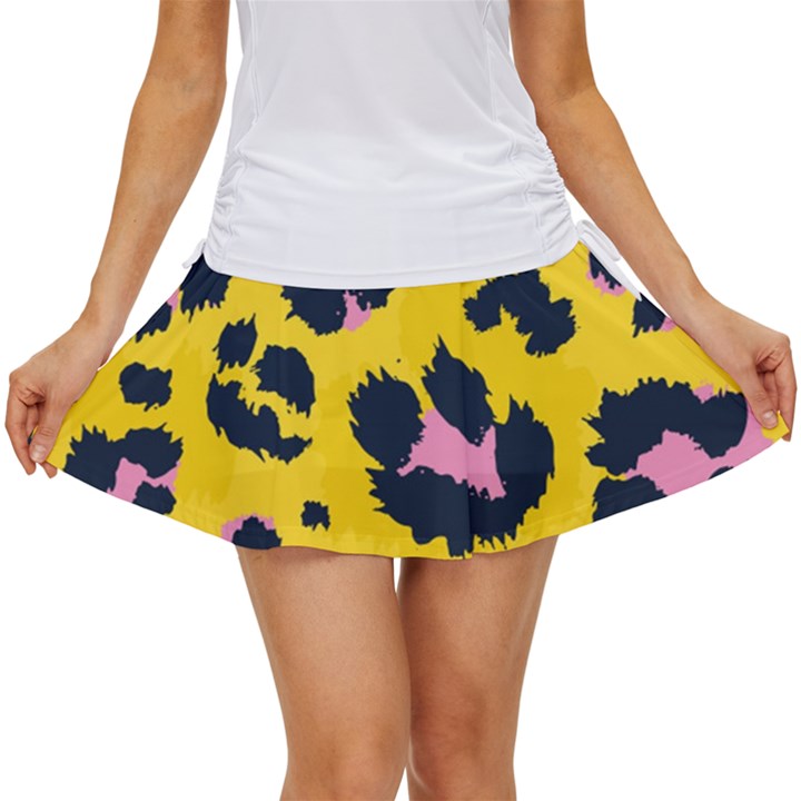 Leopard-print-seamless-pattern Women s Skort