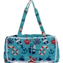 Seamless-pattern-nautical-icons-cartoon-style Multi Function Bag View1