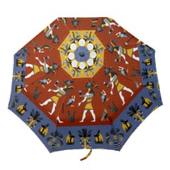 Ancient-egyptian-religion-seamless-pattern Folding Umbrellas by Salman4z