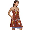 Ancient-egyptian-religion-seamless-pattern V-Neck Pocket Summer Dress  View2