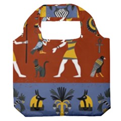 Ancient-egyptian-religion-seamless-pattern Premium Foldable Grocery Recycle Bag by Salman4z