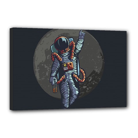 Illustration-drunk-astronaut Canvas 18  X 12  (stretched) by Salman4z