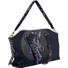 Illustration-drunk-astronaut Canvas Crossbody Bag by Salman4z