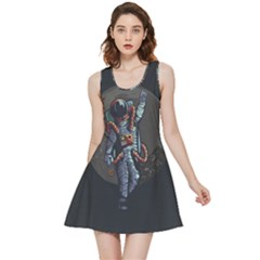 Illustration-drunk-astronaut Inside Out Reversible Sleeveless Dress by Salman4z