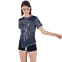 Illustration-drunk-astronaut Asymmetrical Short Sleeve Sports Tee View1