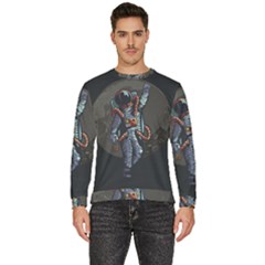 Illustration-drunk-astronaut Men s Fleece Sweatshirt by Salman4z