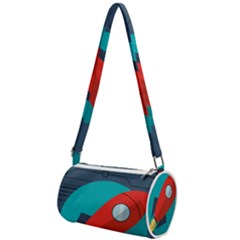 Rocket-with-science-related-icons-image Mini Cylinder Bag by Salman4z