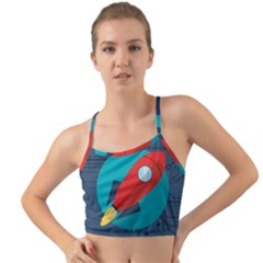 Rocket-with-science-related-icons-image Mini Tank Bikini Top by Salman4z