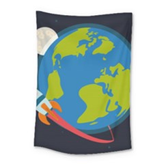 Spaceship-design Small Tapestry by Salman4z