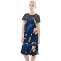 Seamless-pattern-with-funny-aliens-cat-galaxy Camis Fishtail Dress View1