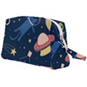 Seamless-pattern-with-funny-aliens-cat-galaxy Wristlet Pouch Bag (Large) View2