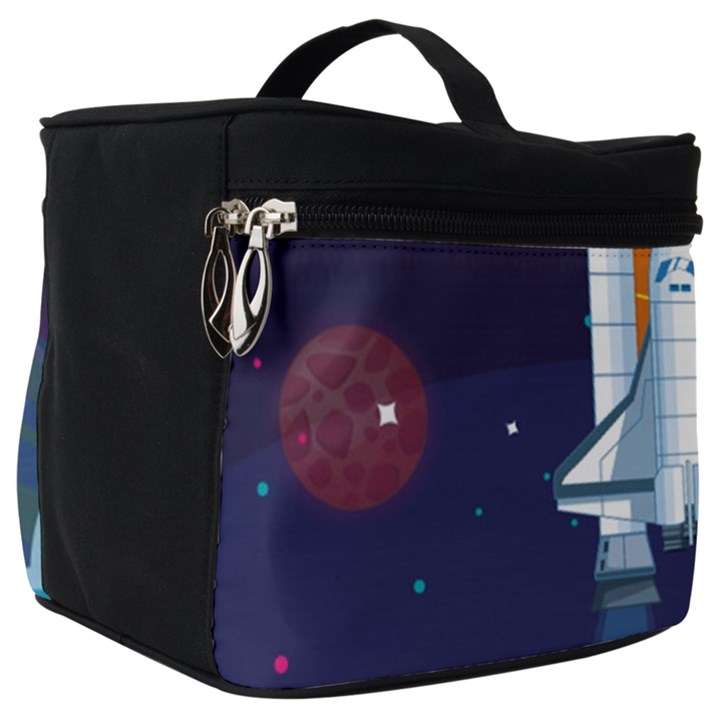 Spaceship-milkyway-galaxy Make Up Travel Bag (Big)