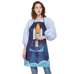 Spaceship-milkyway-galaxy Pocket Apron by Salman4z