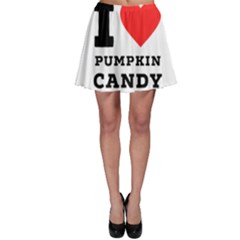 I Love Pumpkin Candy Skater Skirt by ilovewhateva