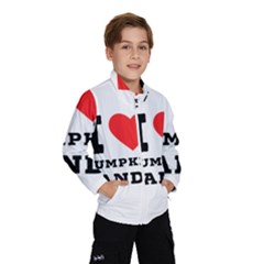 I Love Pumpkin Candy Kids  Windbreaker by ilovewhateva