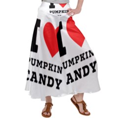 I Love Pumpkin Candy Women s Satin Palazzo Pants by ilovewhateva