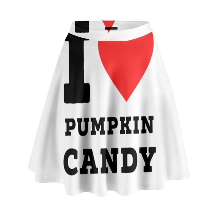 I love pumpkin candy High Waist Skirt