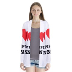 I Love Pumpkin Candy Drape Collar Cardigan by ilovewhateva