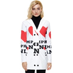 I Love Pumpkin Candy Button Up Hooded Coat  by ilovewhateva