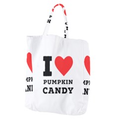 I Love Pumpkin Candy Giant Grocery Tote by ilovewhateva