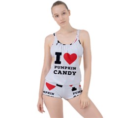 I Love Pumpkin Candy Boyleg Tankini Set  by ilovewhateva