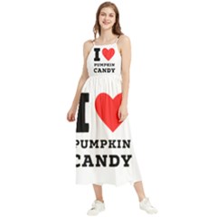 I Love Pumpkin Candy Boho Sleeveless Summer Dress by ilovewhateva