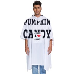 I Love Pumpkin Candy Men s Hooded Rain Ponchos by ilovewhateva