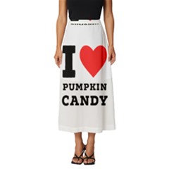 I Love Pumpkin Candy Classic Midi Chiffon Skirt