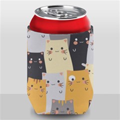 Seamless-pattern-cute-cat-cartoons Can Holder by Salman4z