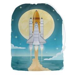 Space-exploration-illustration Drawstring Pouch (3xl) by Salman4z