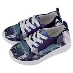 Alien-astronaut-scene Kids  Lightweight Sports Shoes by Salman4z