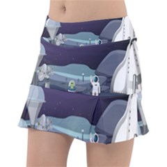 Alien-astronaut-scene Classic Tennis Skirt