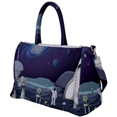 Alien-astronaut-scene Duffel Travel Bag by Salman4z