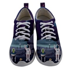 Alien-astronaut-scene Women Athletic Shoes by Salman4z